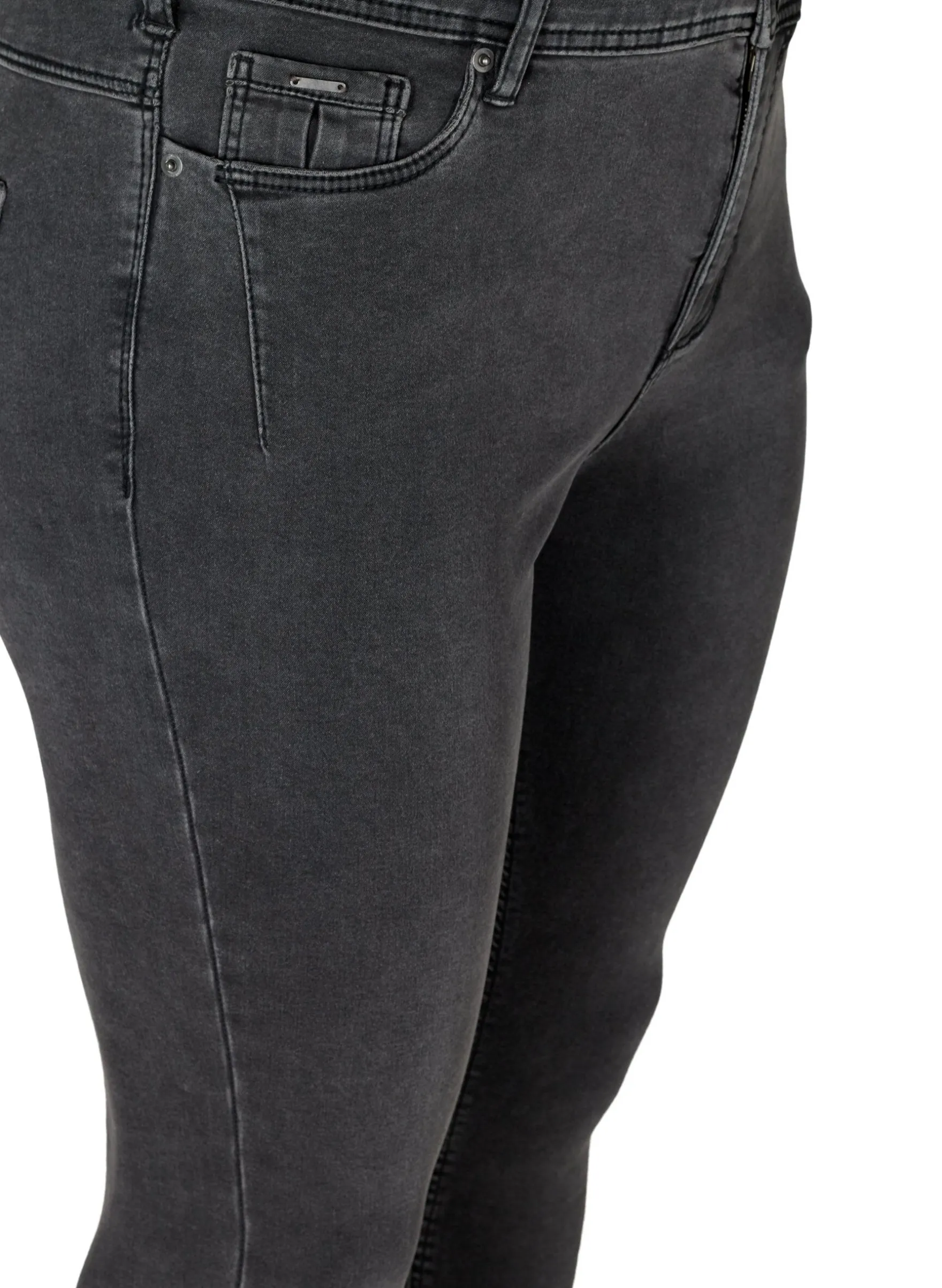Cropped Amy Jeans mit Reißverschluss