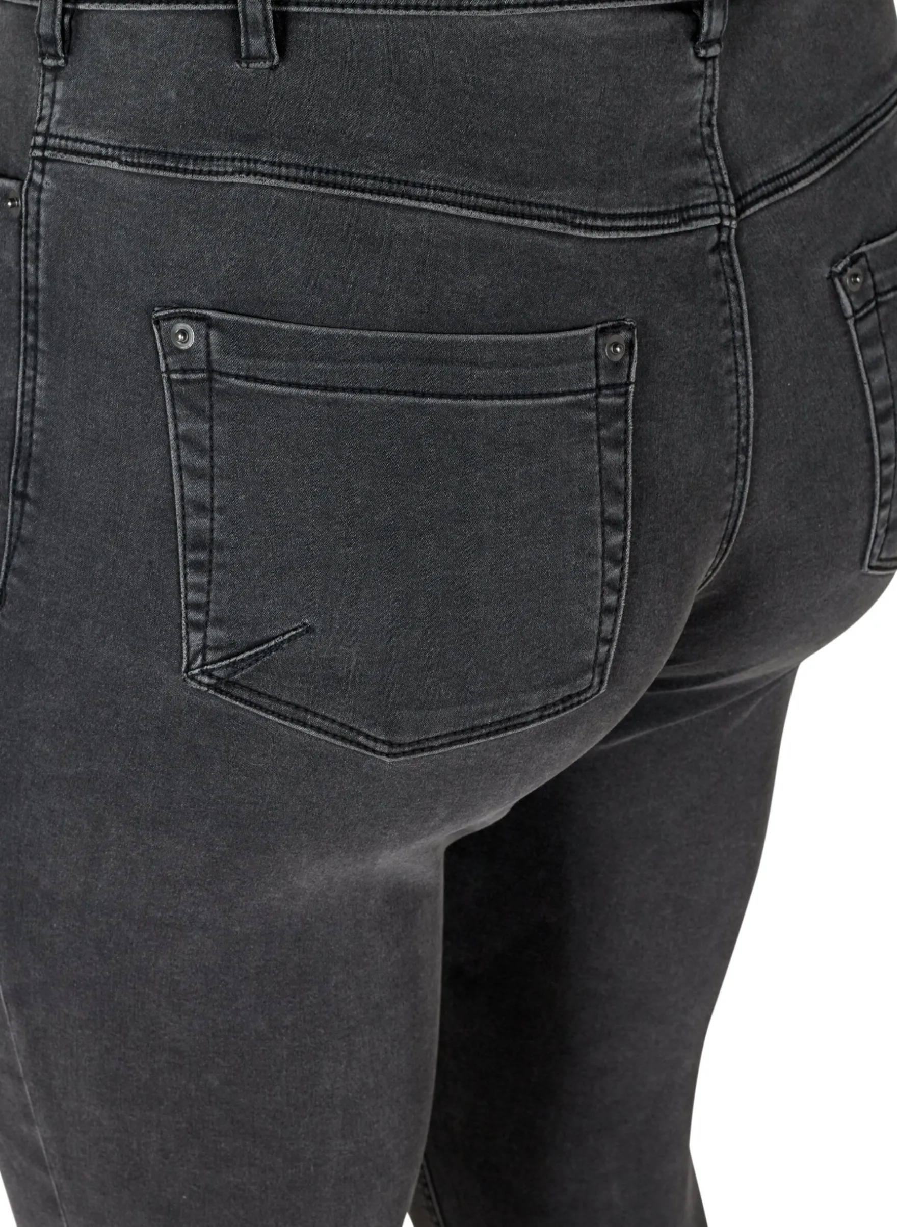 Cropped Amy Jeans mit Reißverschluss