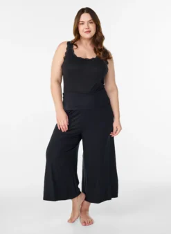 Culotte aus Jersey mit hoher Taille
