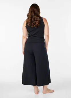 Culotte aus Jersey mit hoher Taille