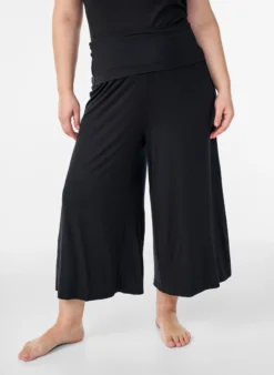 Culotte aus Jersey mit hoher Taille