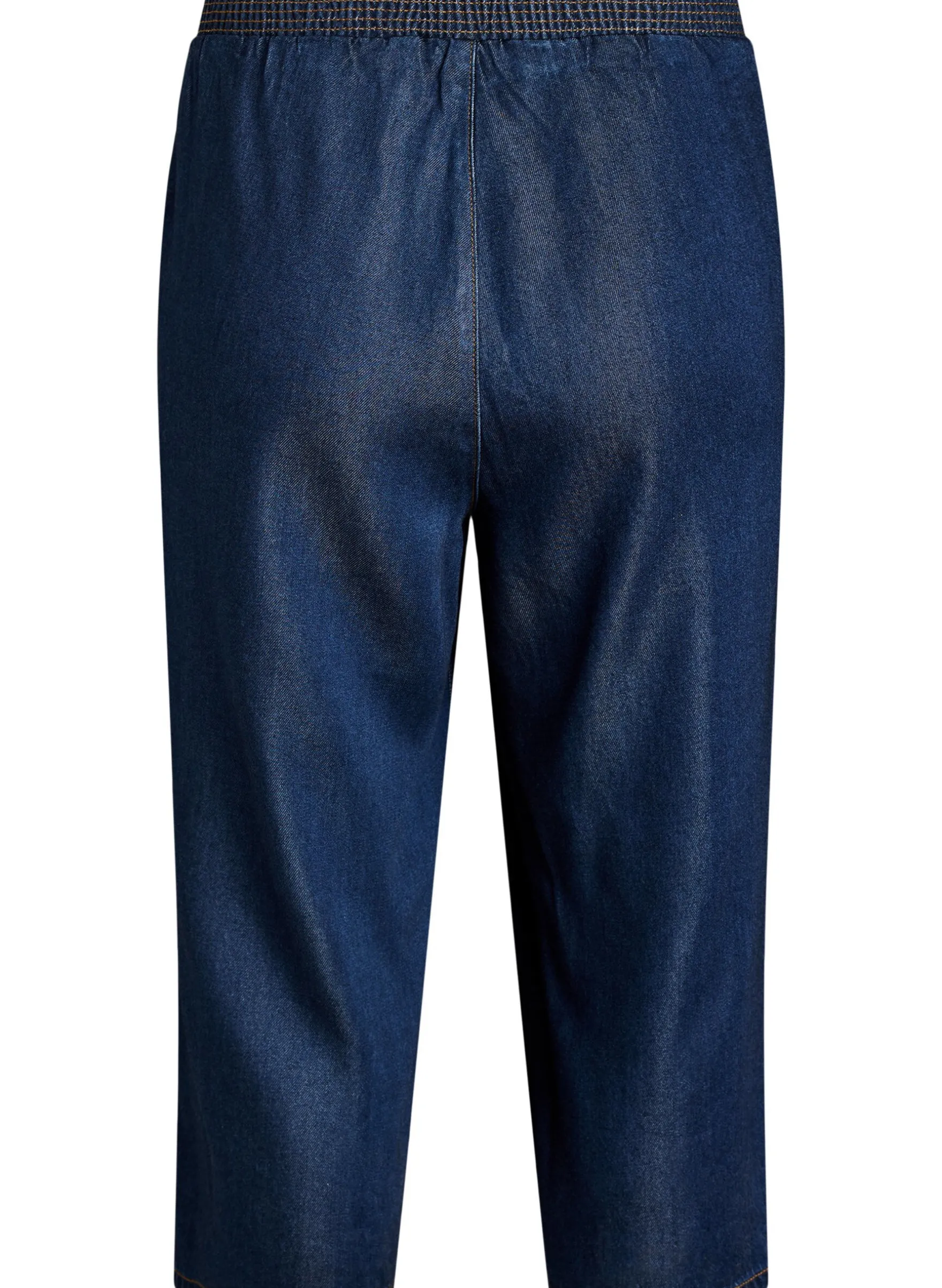 Culotte aus Lyocell mit weitem Bein in Jeans-Optik