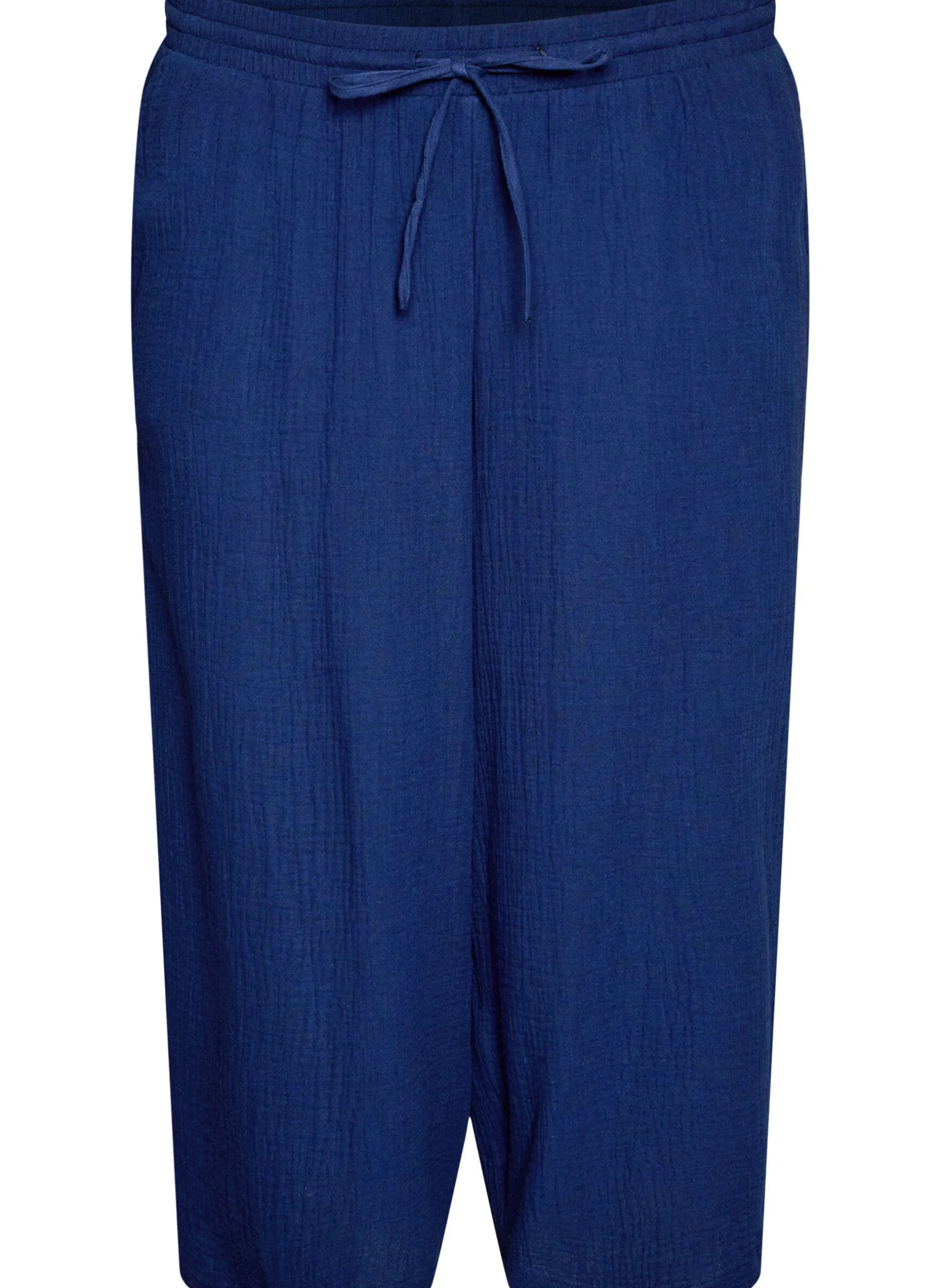 Culotte-Hose aus Baumwollmusselin mit hohem Bund