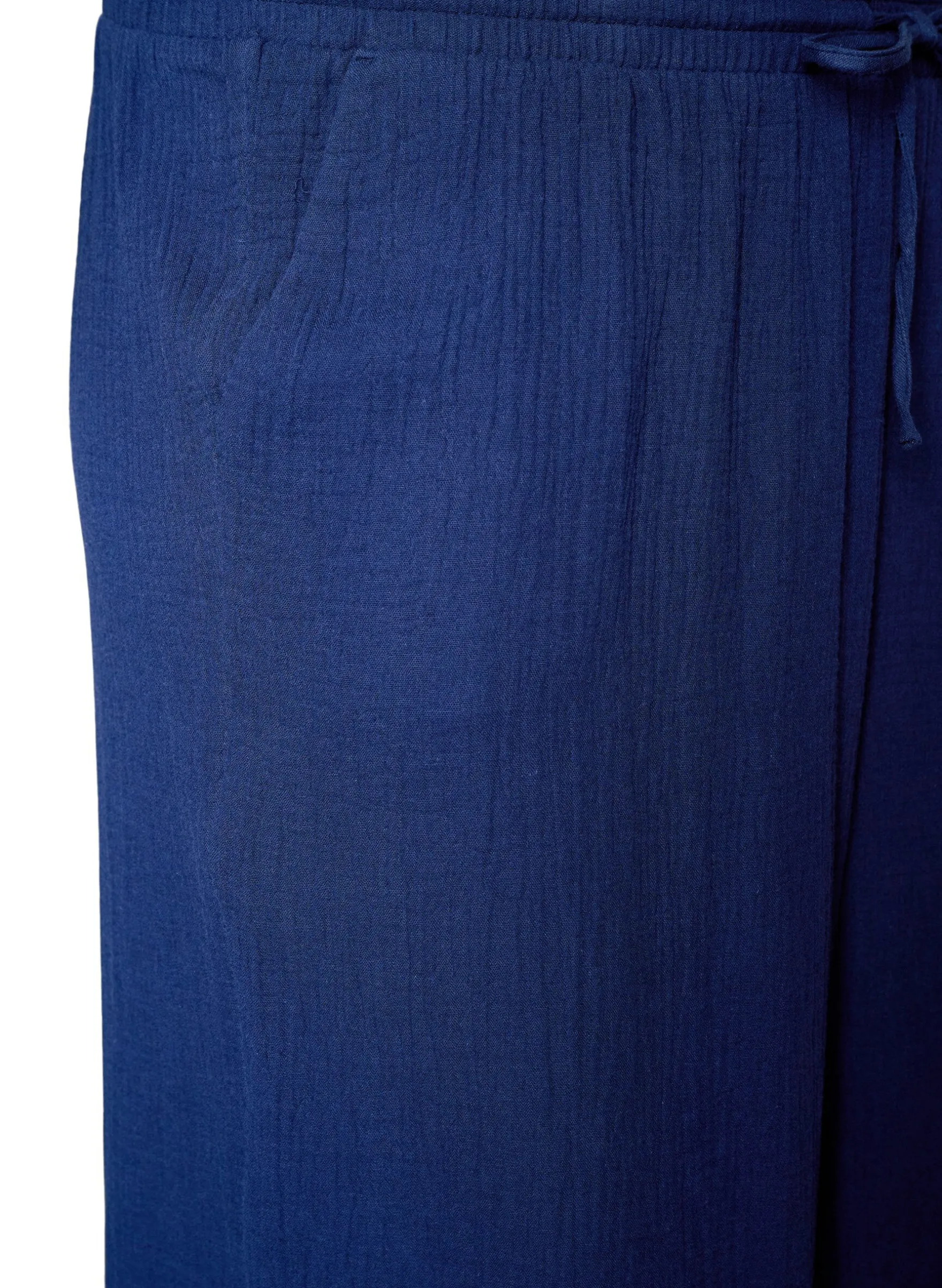 Culotte-Hose aus Baumwollmusselin mit hohem Bund