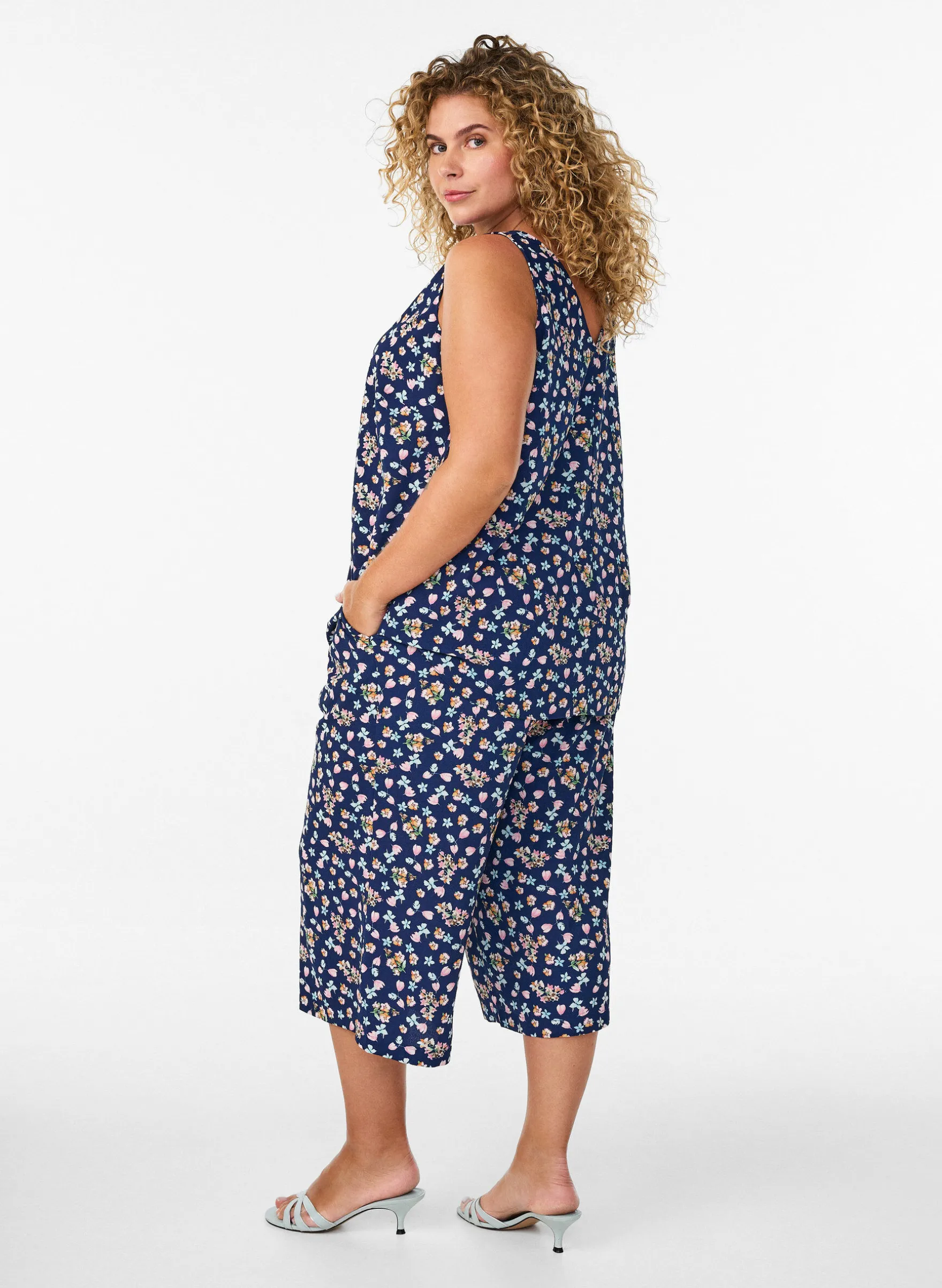 Culotte-Hose mit Print