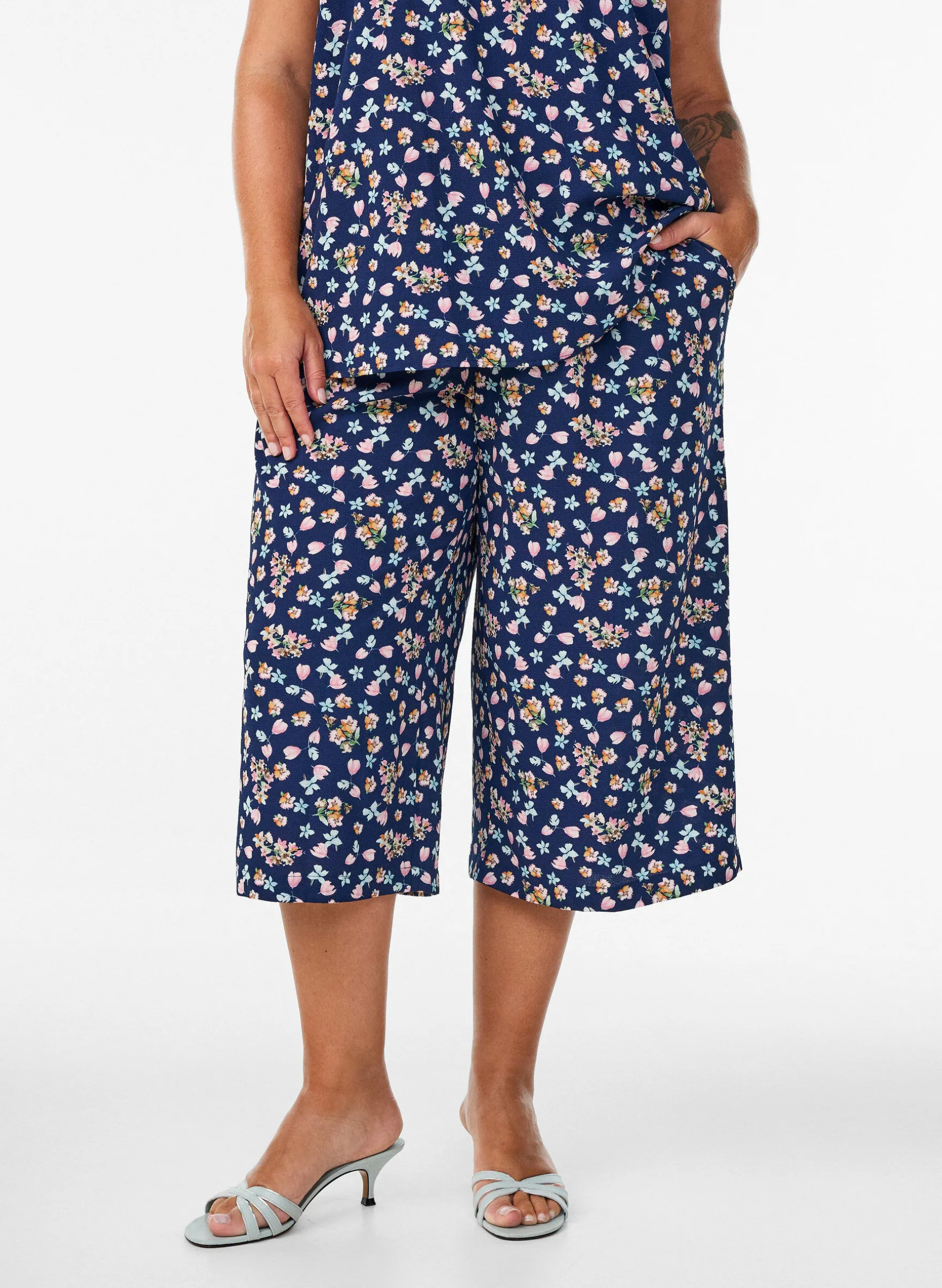 Culotte-Hose mit Print