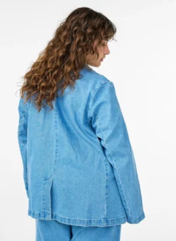 Denimblazer mit Taschen