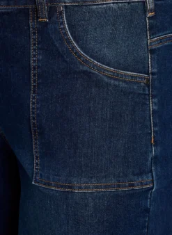 Denim-Knickers mit weiten Beinen
