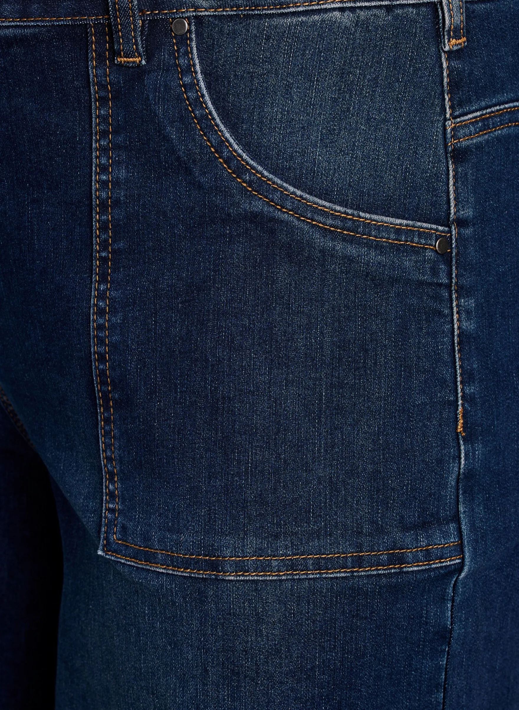 Denim-Knickers mit weiten Beinen