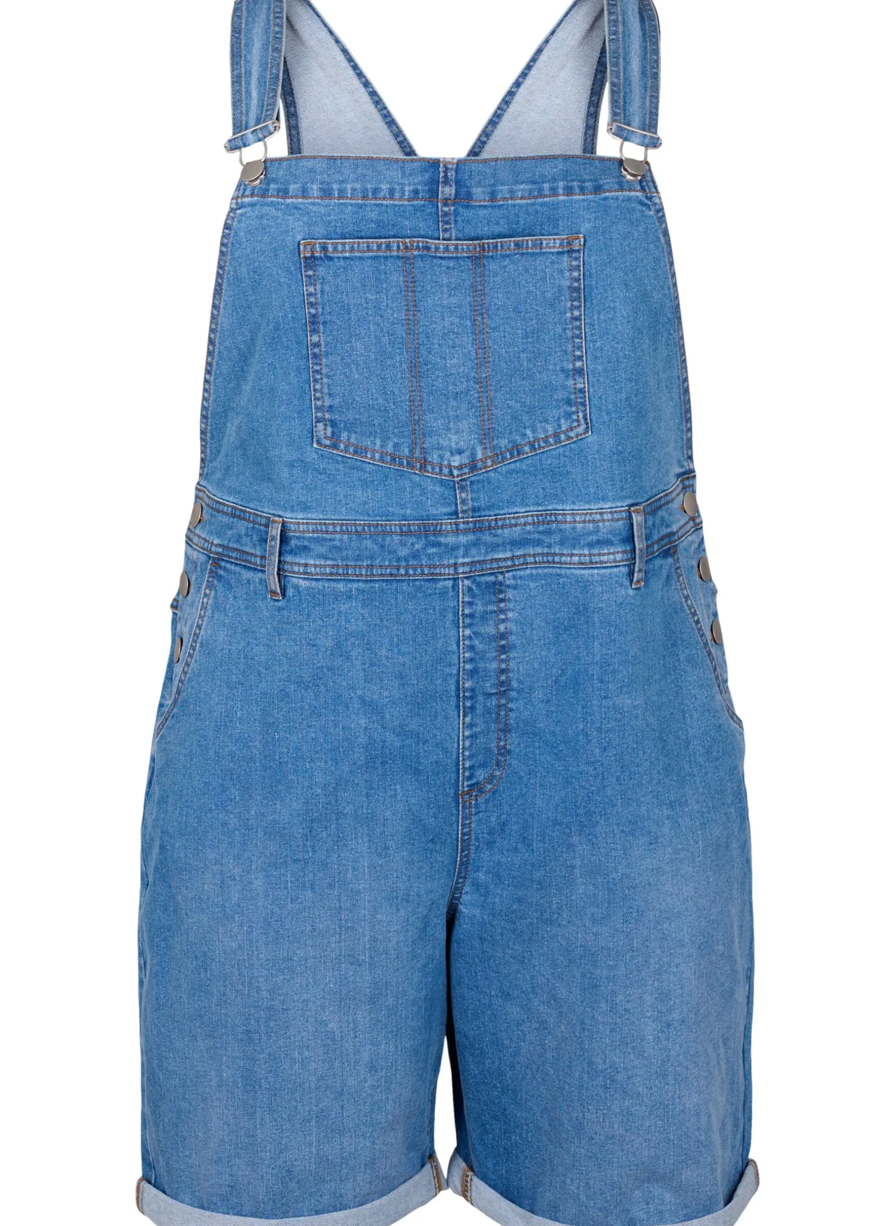 Denim Overalls Kurze Hosen