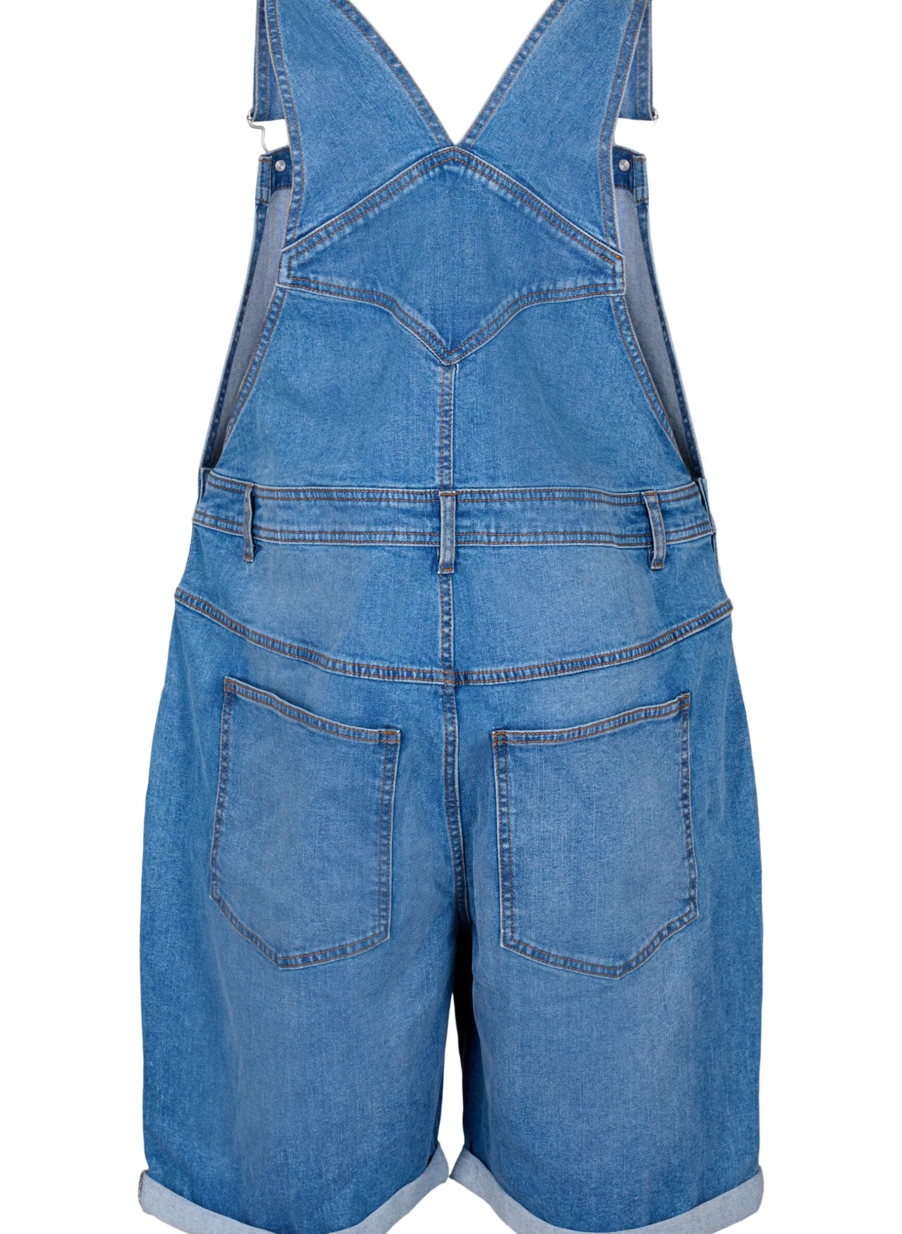 Denim Overalls Kurze Hosen
