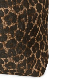 Denim Shopper mit Leopardenmuster