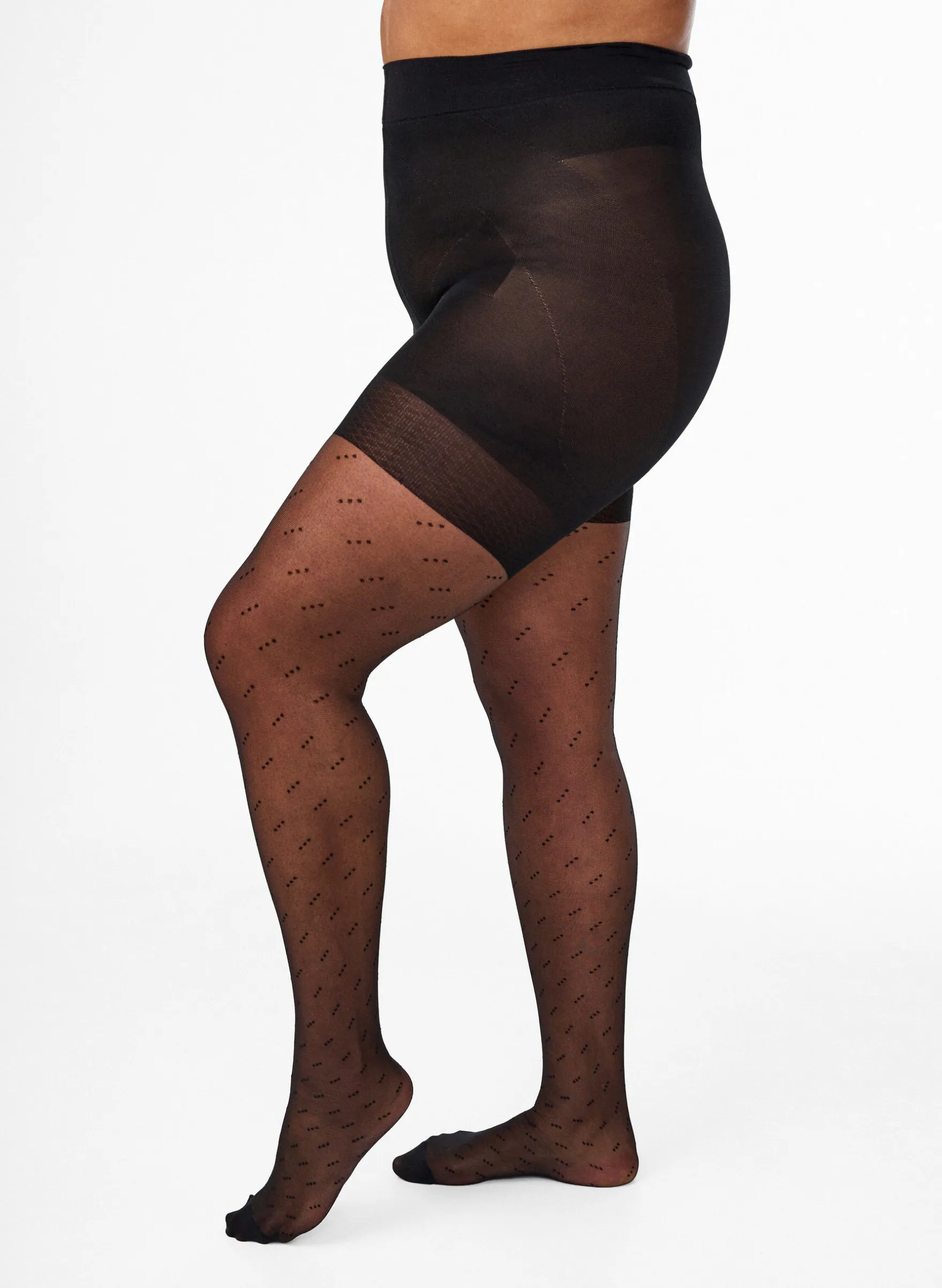 25 den Push-up-Strumpfhose mit Punktmuster