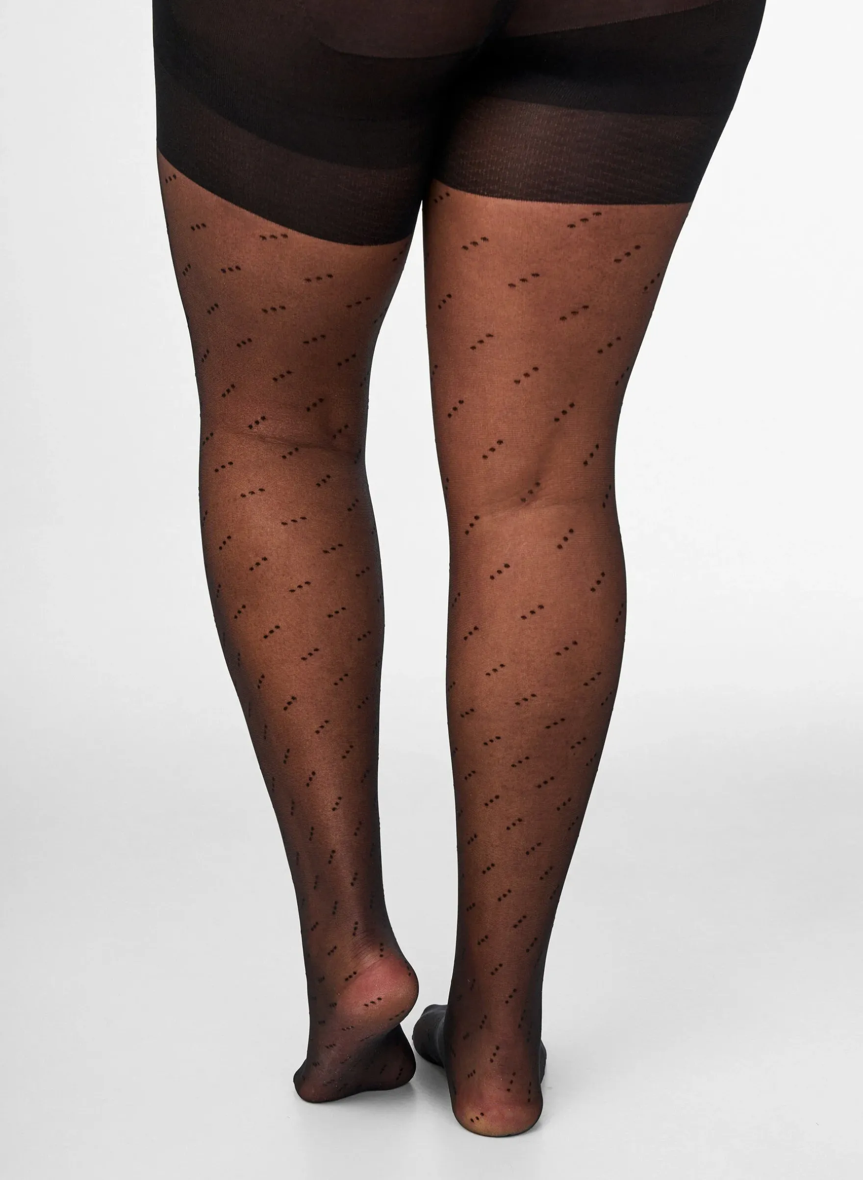 25 den Push-up-Strumpfhose mit Punktmuster