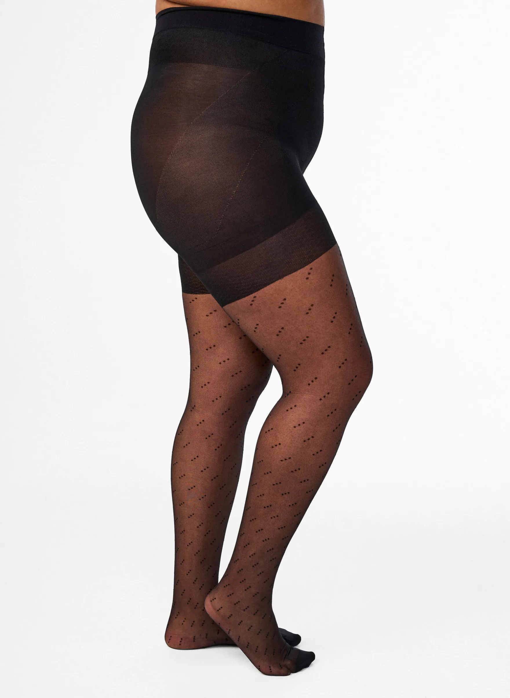 25 den Push-up-Strumpfhose mit Punktmuster