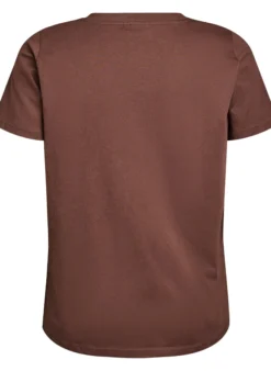 Einfaches T-Shirt aus Baumwolle mit V-Ausschnitt