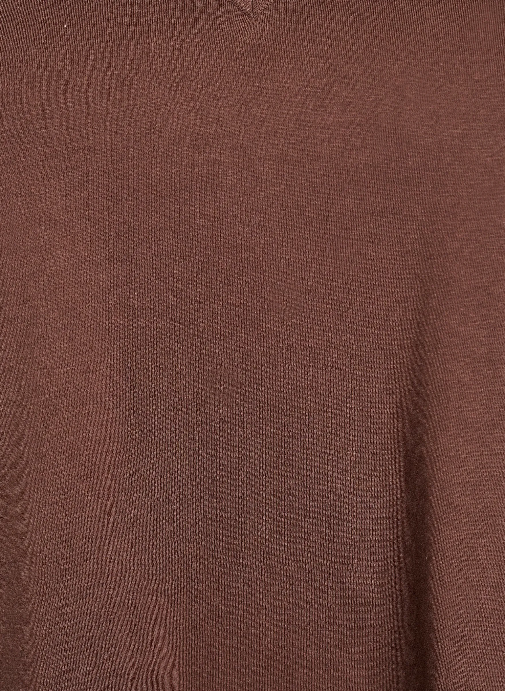 Einfaches T-Shirt aus Baumwolle mit V-Ausschnitt