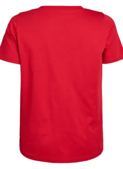 Einfaches T-Shirt aus Baumwolle mit V-Ausschnitt