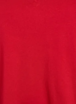 Einfaches T-Shirt aus Baumwolle mit V-Ausschnitt