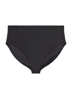Einfarbige hoch taillierte Bikinihose