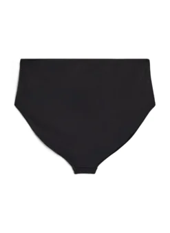 Einfarbige hoch taillierte Bikinihose