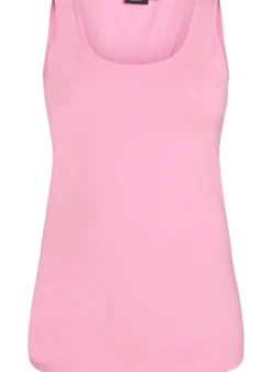 Einfarbiges Basic Top aus Baumwolle