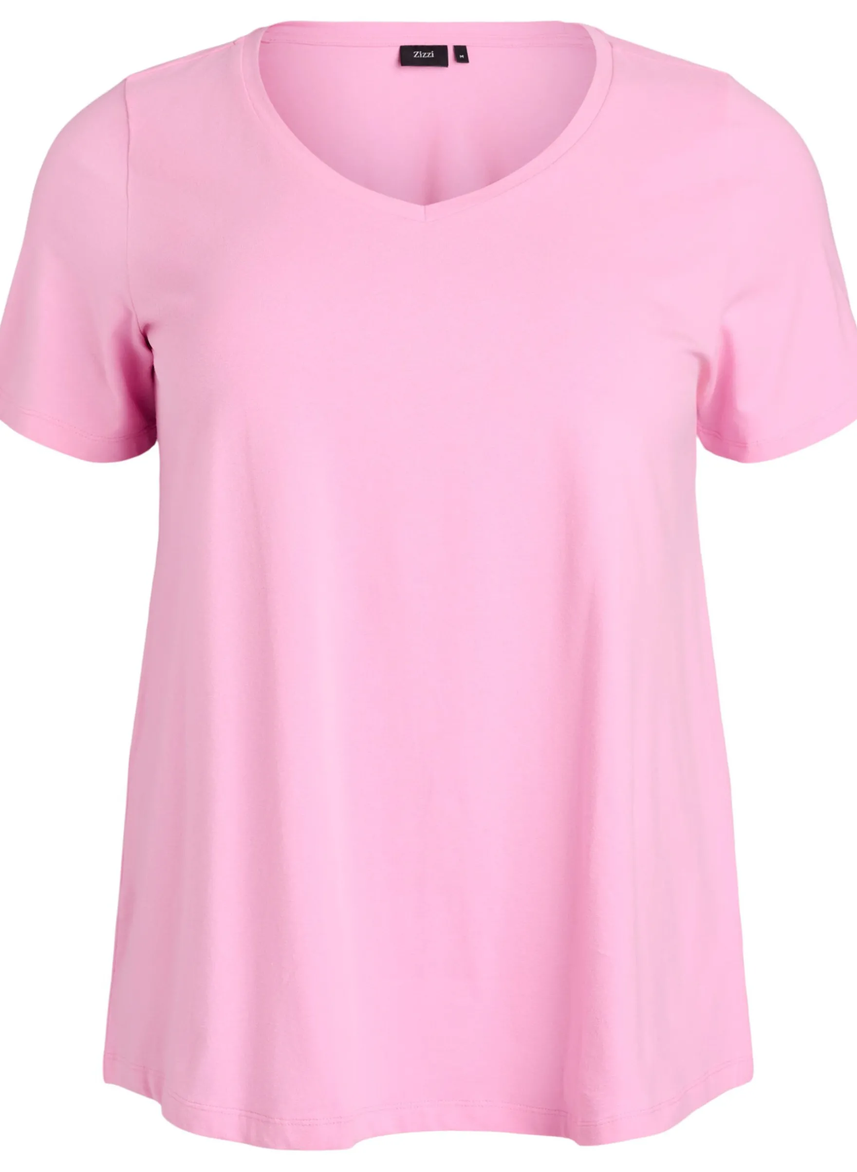 Einfarbiges Basic T-Shirt aus Baumwolle