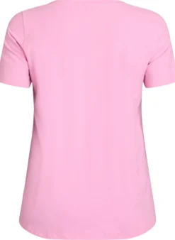 Einfarbiges Basic T-Shirt aus Baumwolle