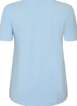 Einfarbiges basic T-Shirt aus Baumwolle