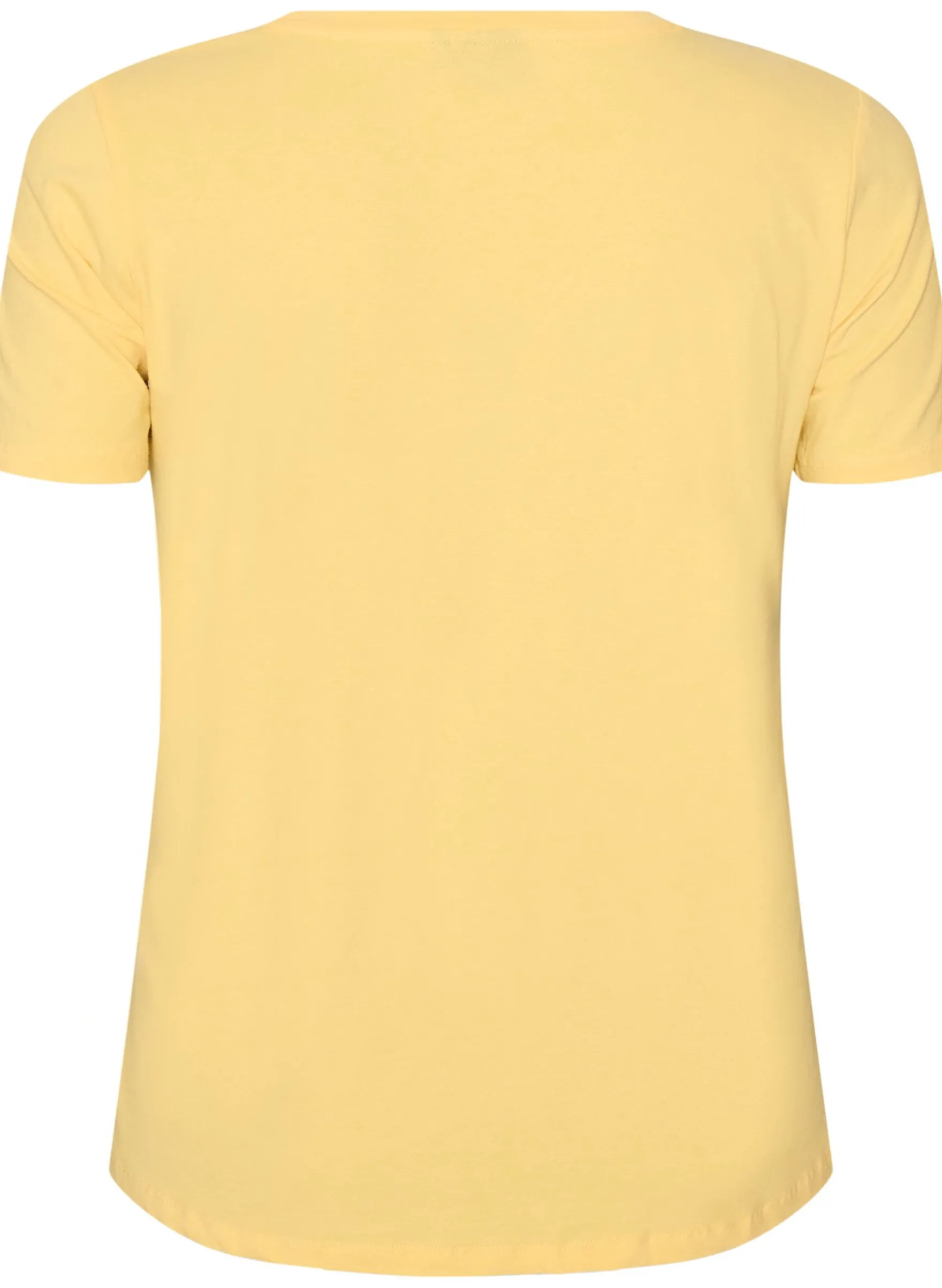 Einfarbiges basic T-Shirt aus Baumwolle