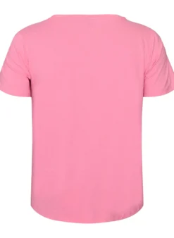 Einfarbiges basic T-Shirt aus Baumwolle
