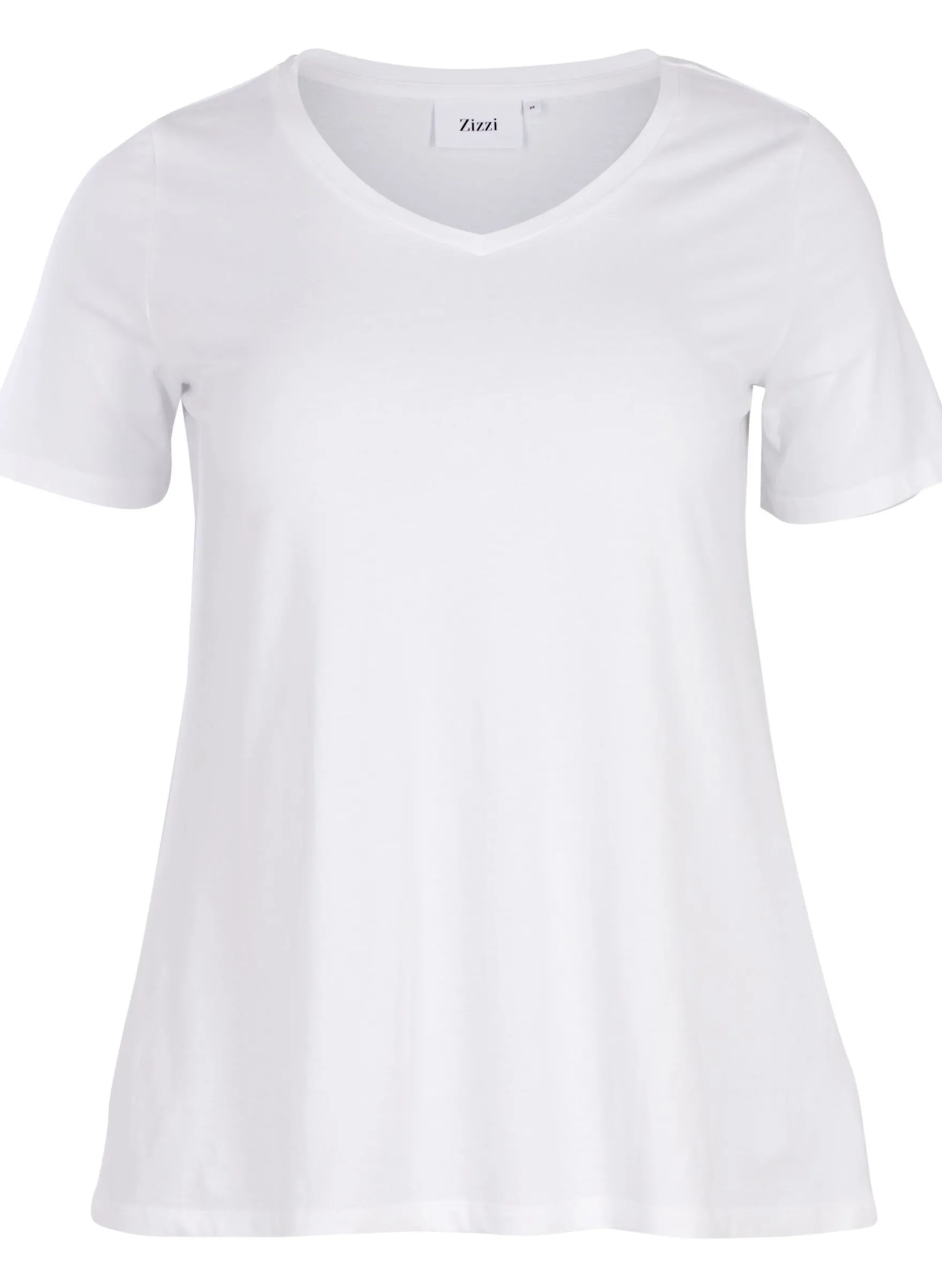 Einfarbiges basic T-Shirt aus Baumwolle