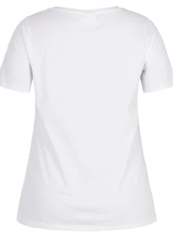 Einfarbiges basic T-Shirt aus Baumwolle