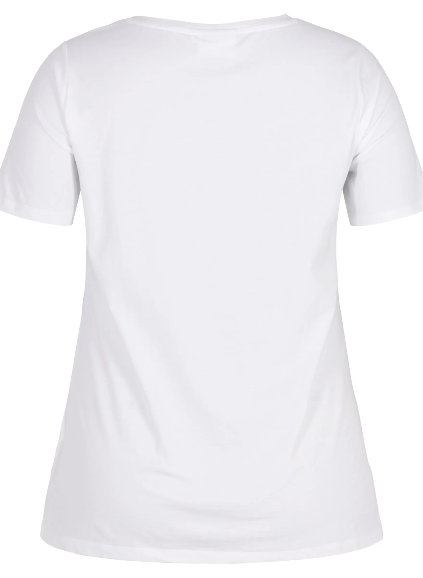 Einfarbiges basic T-Shirt aus Baumwolle
