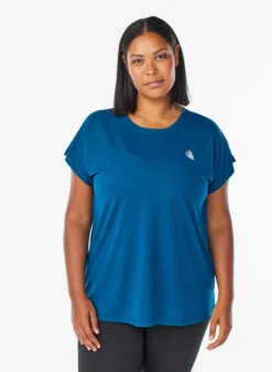 Einfarbiges Trainings-T-Shirt