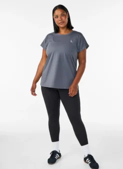 Einfarbiges Trainings-T-Shirt