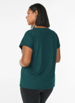 Einfarbiges Trainings-T-Shirt