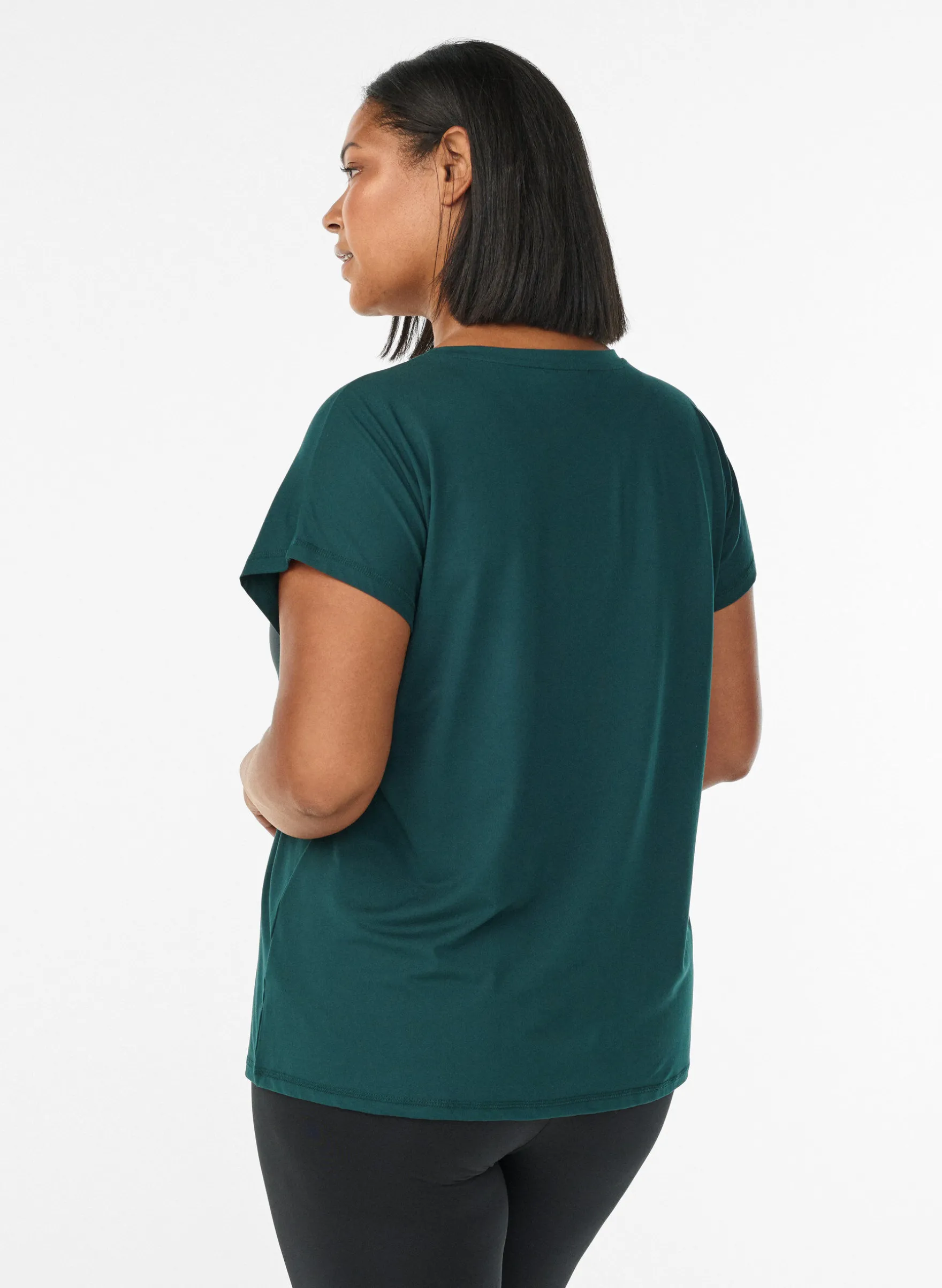 Einfarbiges Trainings-T-Shirt