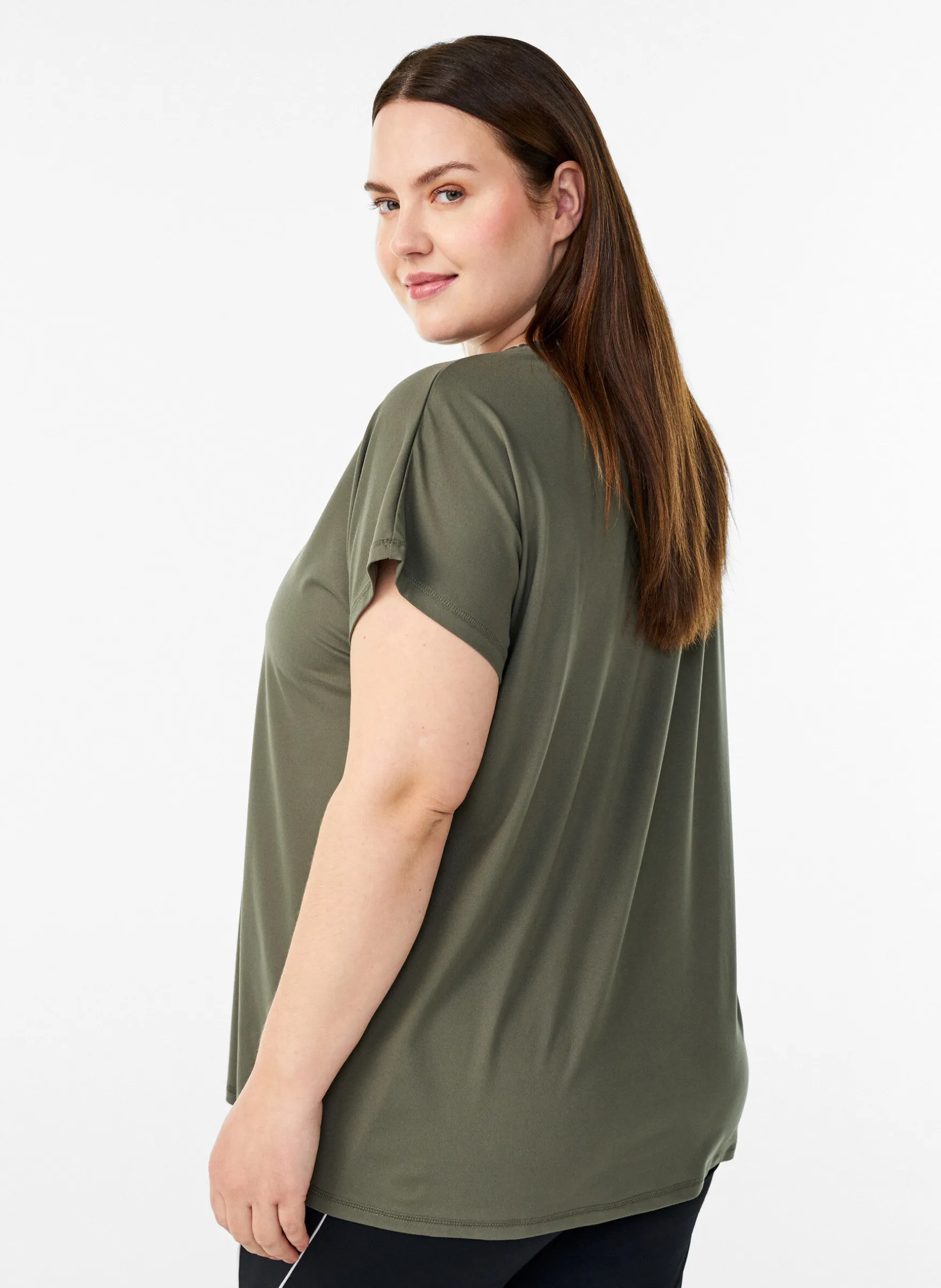 Einfarbiges Trainings-T-Shirt