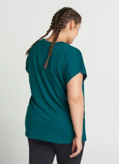Einfarbiges Trainings-T-Shirt