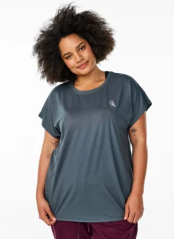Einfarbiges Trainings-T-Shirt
