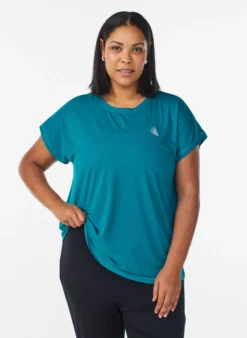 Einfarbiges Trainings-T-Shirt