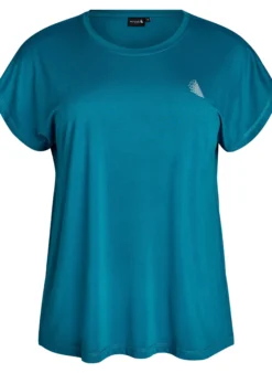 Einfarbiges Trainings-T-Shirt