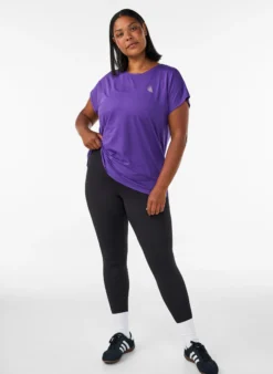 Einfarbiges Trainings-T-Shirt