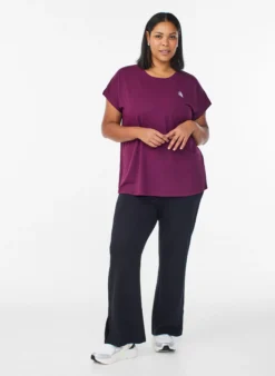 Einfarbiges Trainings-T-Shirt