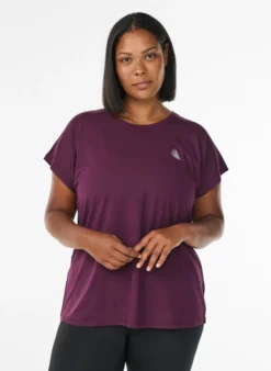 Einfarbiges Trainings-T-Shirt