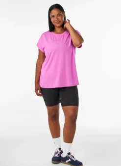 Einfarbiges Trainings-T-Shirt