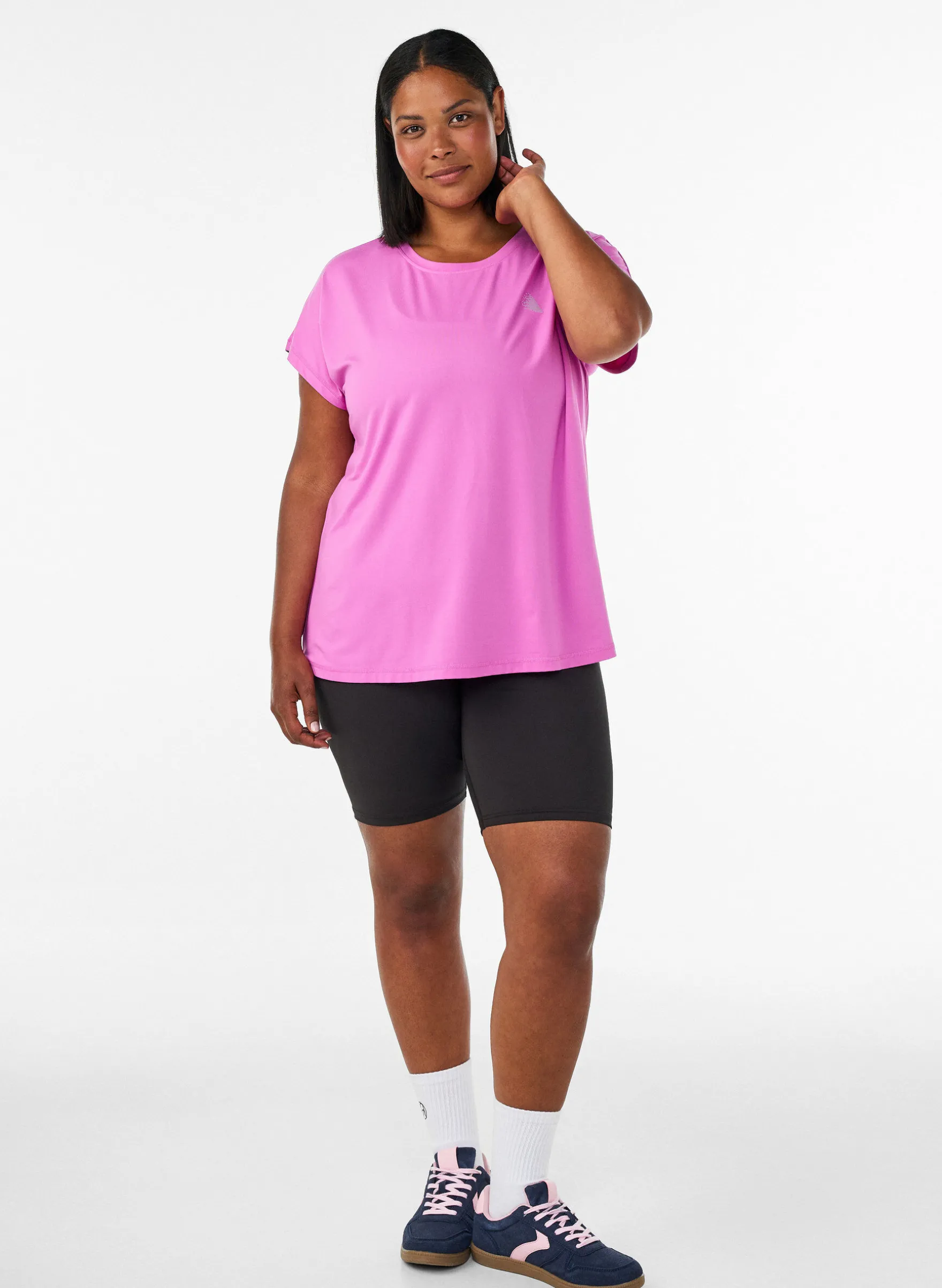 Einfarbiges Trainings-T-Shirt