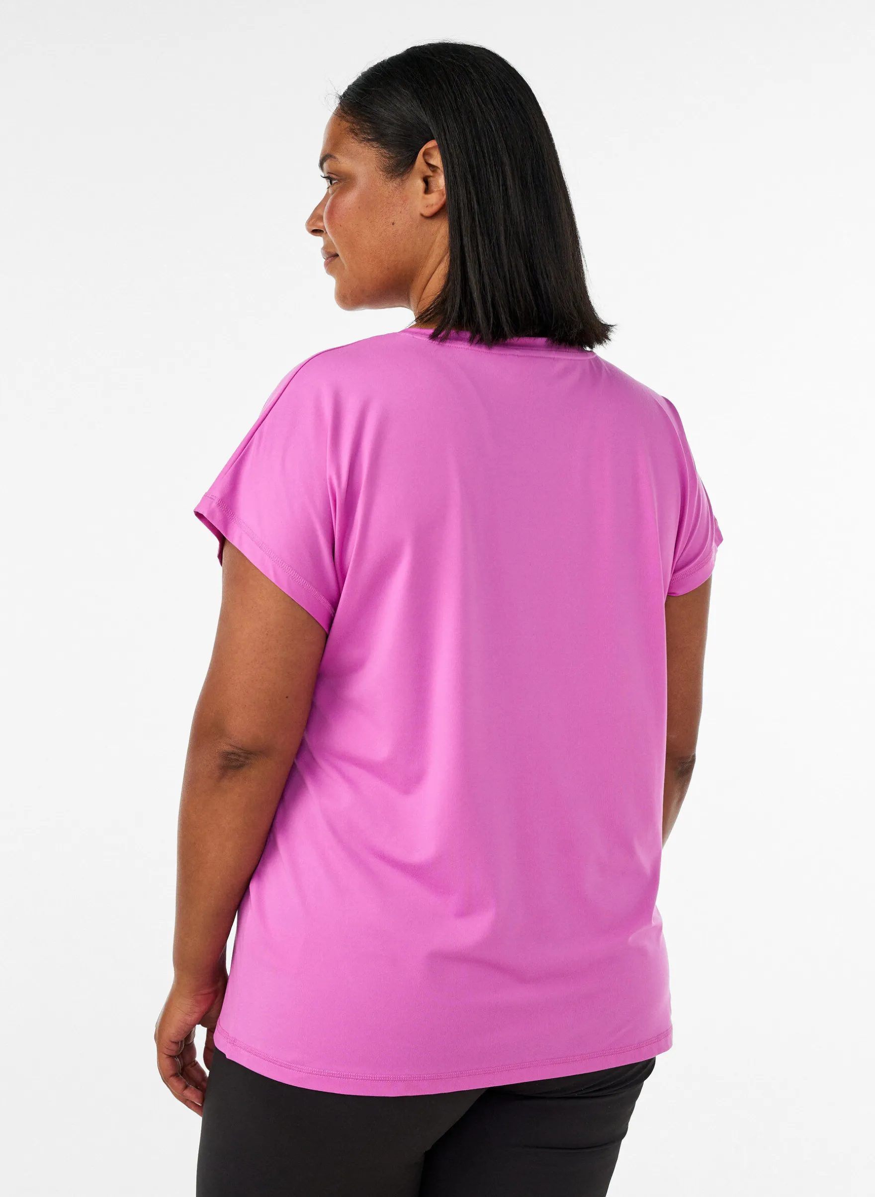 Einfarbiges Trainings-T-Shirt