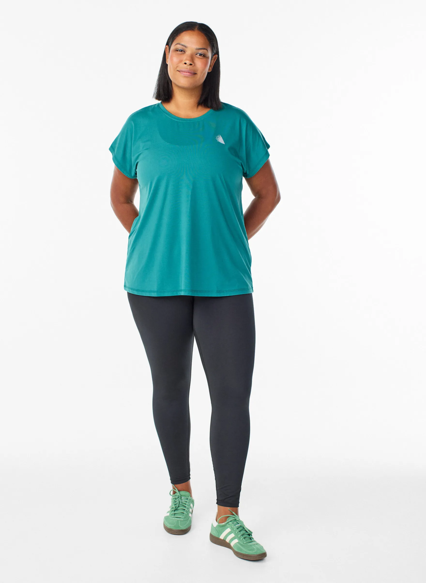 Einfarbiges Trainings-T-Shirt